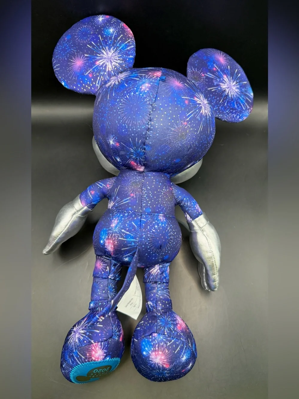 Disney- Year of‎ the Mouse, Mickey Mouse 2020, Fireworks Plush - Blue & Silver